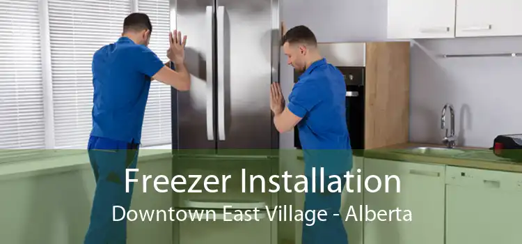 Freezer Installation Downtown East Village - Alberta