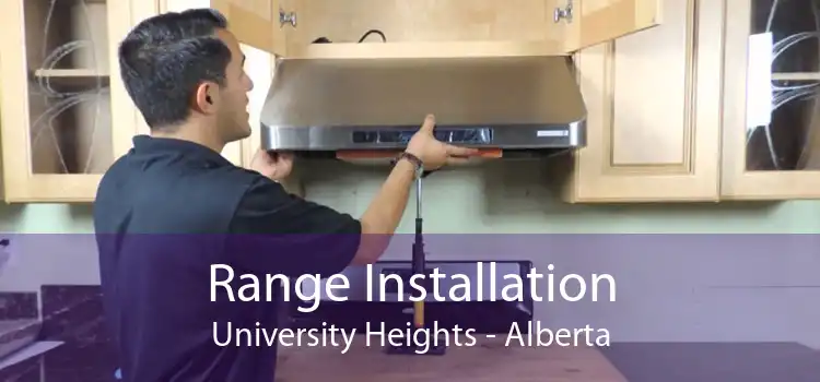 Range Installation University Heights - Alberta