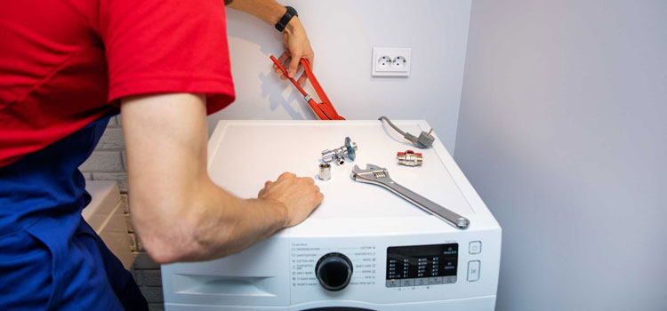 Cafe washing-machine-drain-installation in Calgary