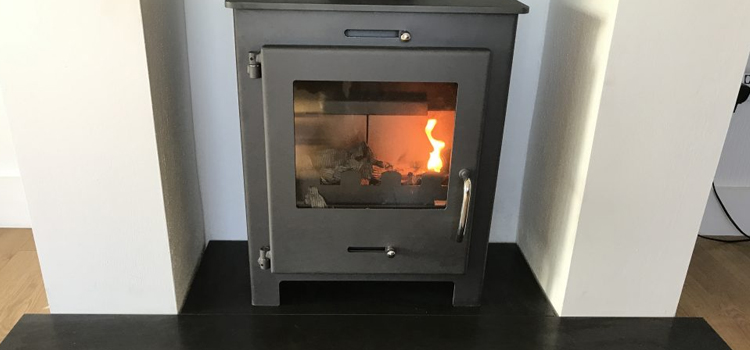 Cafe Wood Burning Stove Installation in Calgary